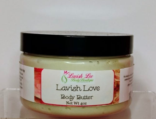Lavish Love silky smooth nourishing natural body butter with light feminine floral aroma 