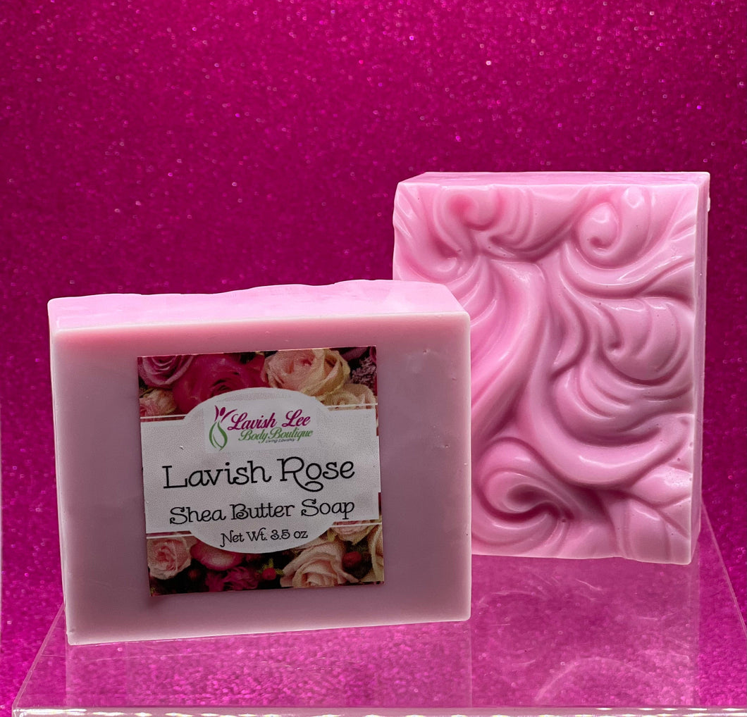 LAVISH ROSE SHEA BUTTER SOAP